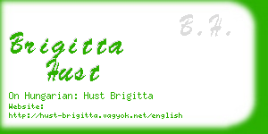brigitta hust business card